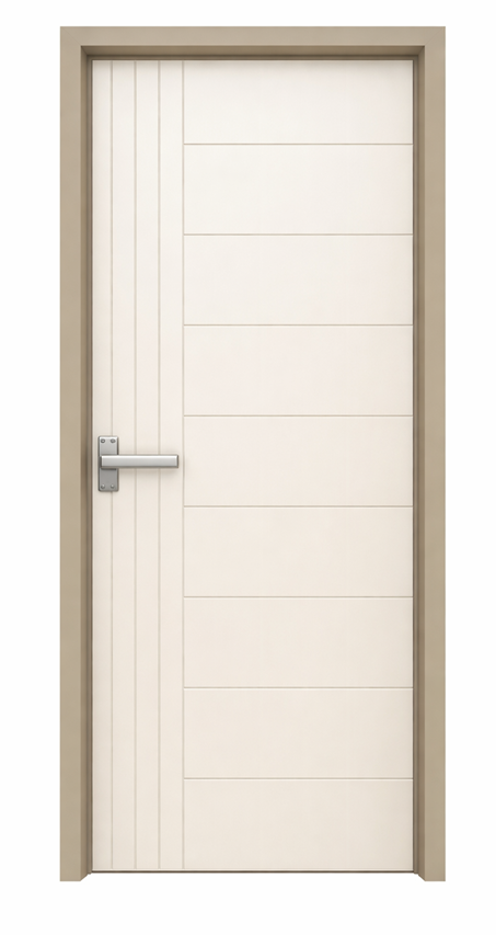 WPC Bathroom Door Set with 3x2 WPC Door Frame | Waterproof Door with Accessories & Installation